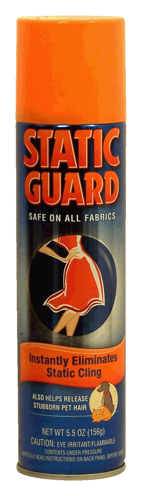 Static Guard  instantly eliminates static cling, safe on all fabrics Full-Size Picture